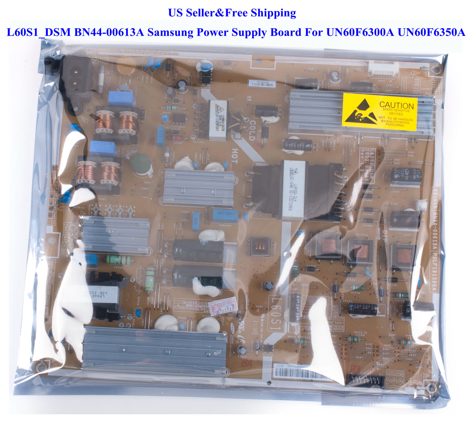 US L60S1_DSM BN44-00613A Samsung Power Supply Board For UN60F630